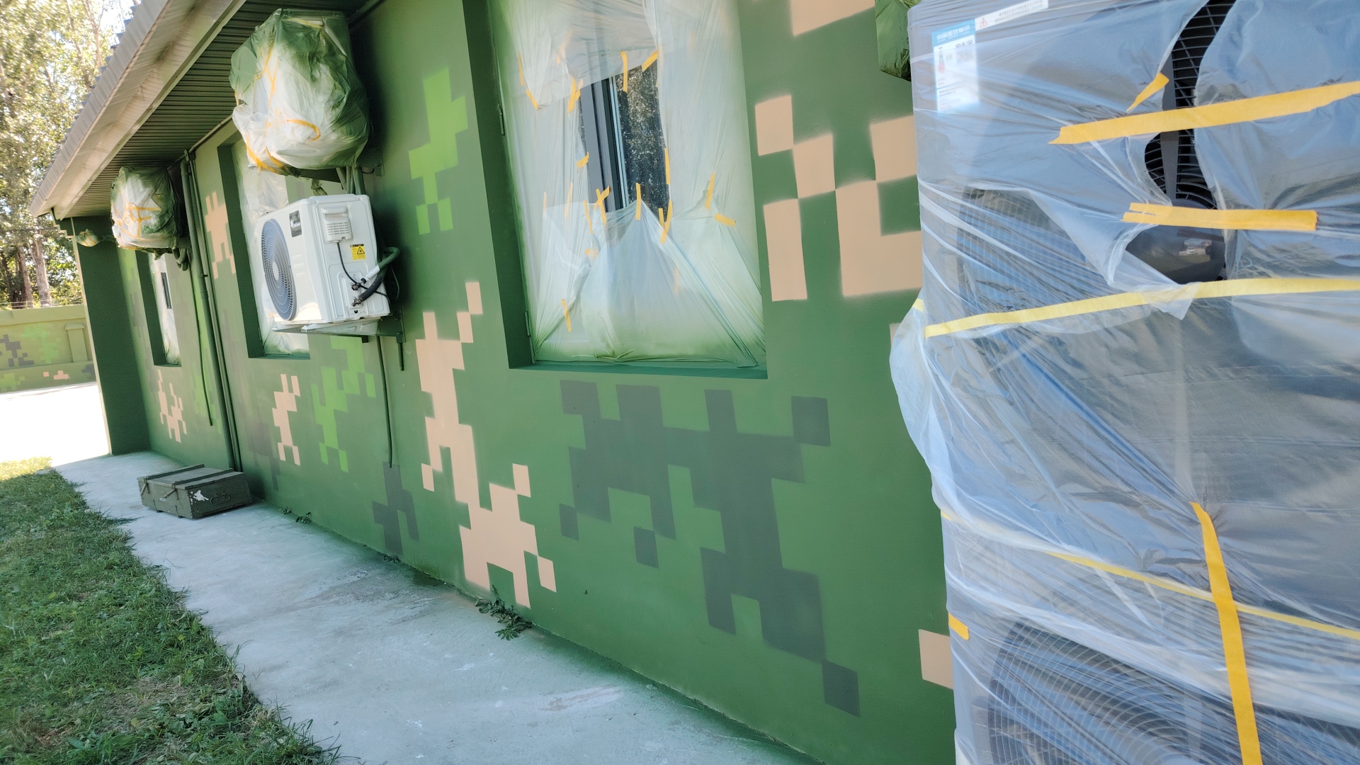 大同外墙迷彩漆施工多少钱 伪装迷彩漆  